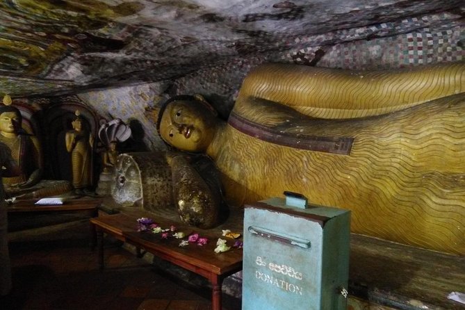 All inclusive Private day trip Sigiriya and Dambulla caves with more - Dambulla Cave Temple, temples, stairs, and temple-light contrast