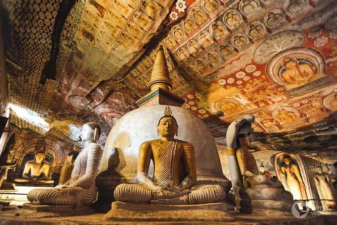 Day Trip To Sigiriya & Dambulla Temple with Free Sri Lankan Lunch - Dambulla Cave Temple: 153 Buddha statues and a compact focus