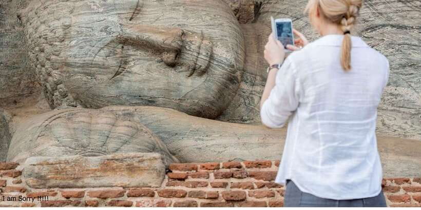 From Dambulla/ Sigiriya: Ancient City of Polonnaruwa by Bike - Parakramabahu Statue, ending on a big name