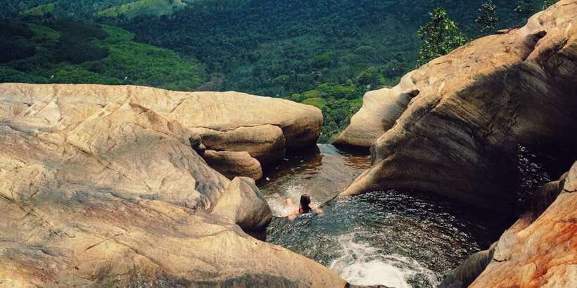 From Ella: Diyaluma Falls Full-Day Tour with Lunch - Koslanda hike to the upper falls: views first, then the fun