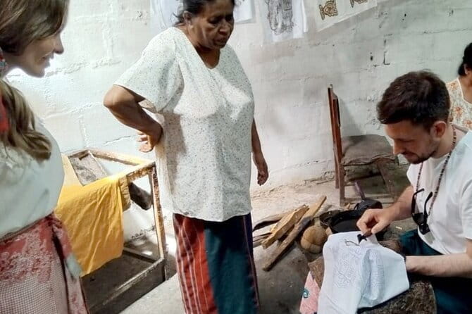 Interactive Batik Workshop and Lessons in Sri Lanka - De Waxing and Finishing: The Surprise Moment
