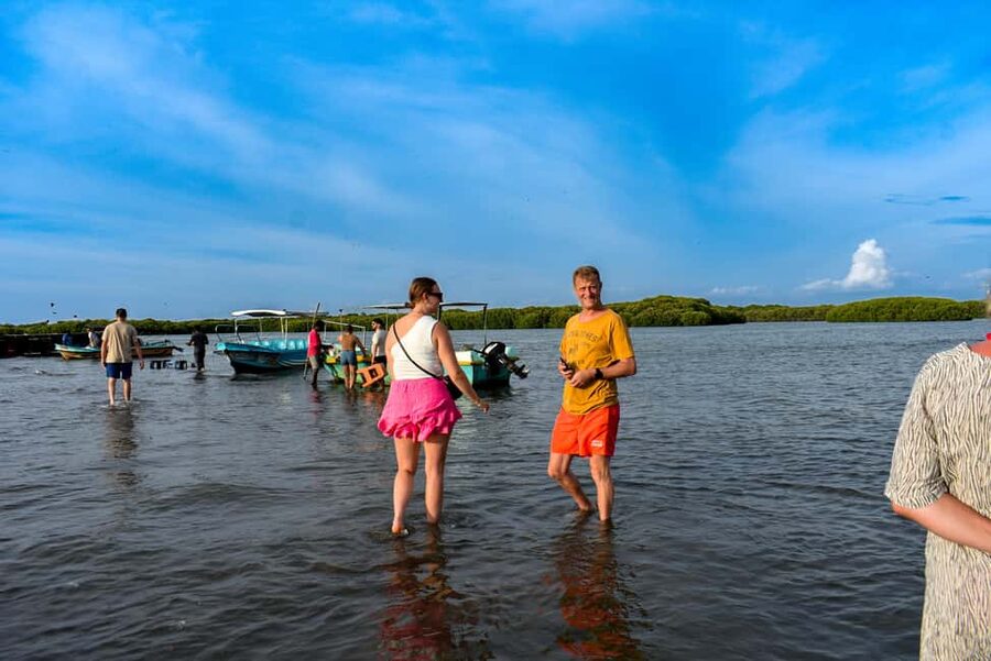 Negombo: Sunset lagoon boat tour with hotel transfers - Traditional fishermen: watching life on the water
