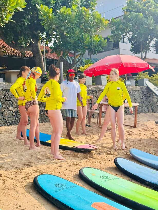 Surf School in Unawatuna, Galle - What happens in the sand before you go into the water