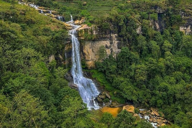 Tuk Tuk Nuwara Eliya Tea Falls Adventure - Ramboda Waterfall: the big payoff stop