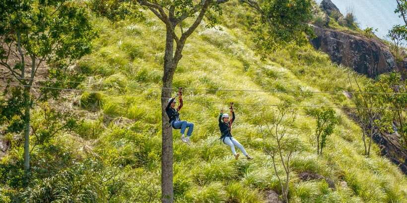 Zip Lining in Ella - The 2-Wire Mega Line: Half a Kilometre at 80 kmph
